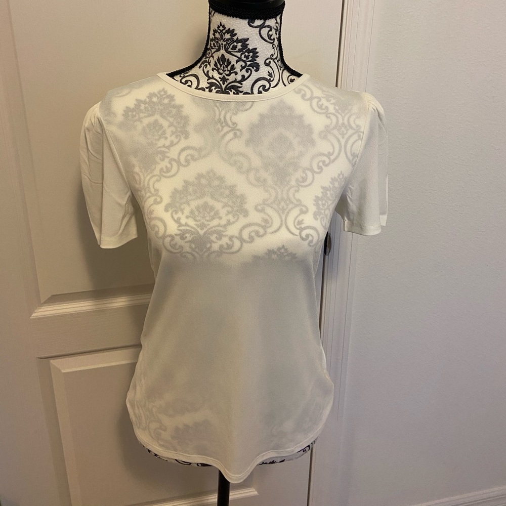Express-White Sheer Top